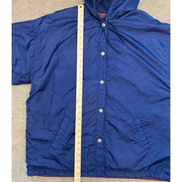 Braetan Jacket Womens One Size Southwest Aztec Reversible Nylon Flannel Hooded - Picture 6 of 10